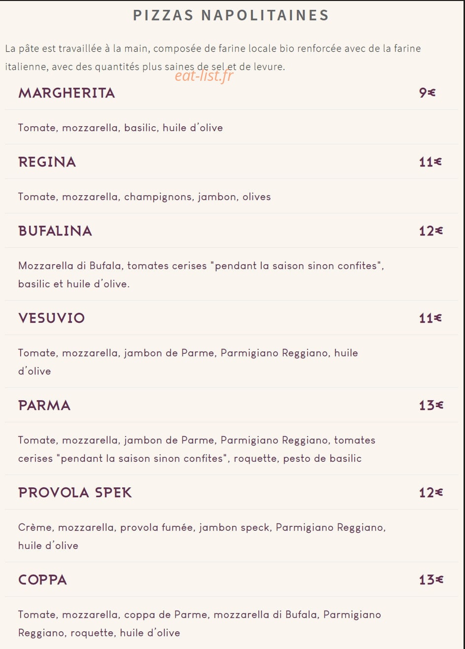 Au Bon Roublard — carte page 1