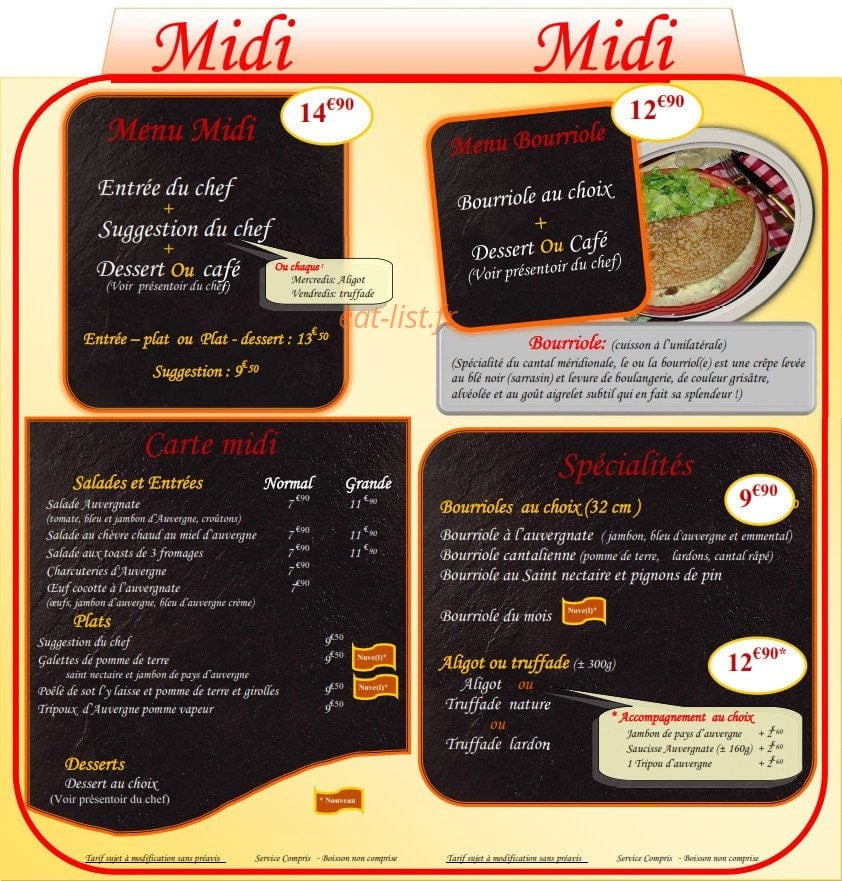 Au Buron — carte page 10