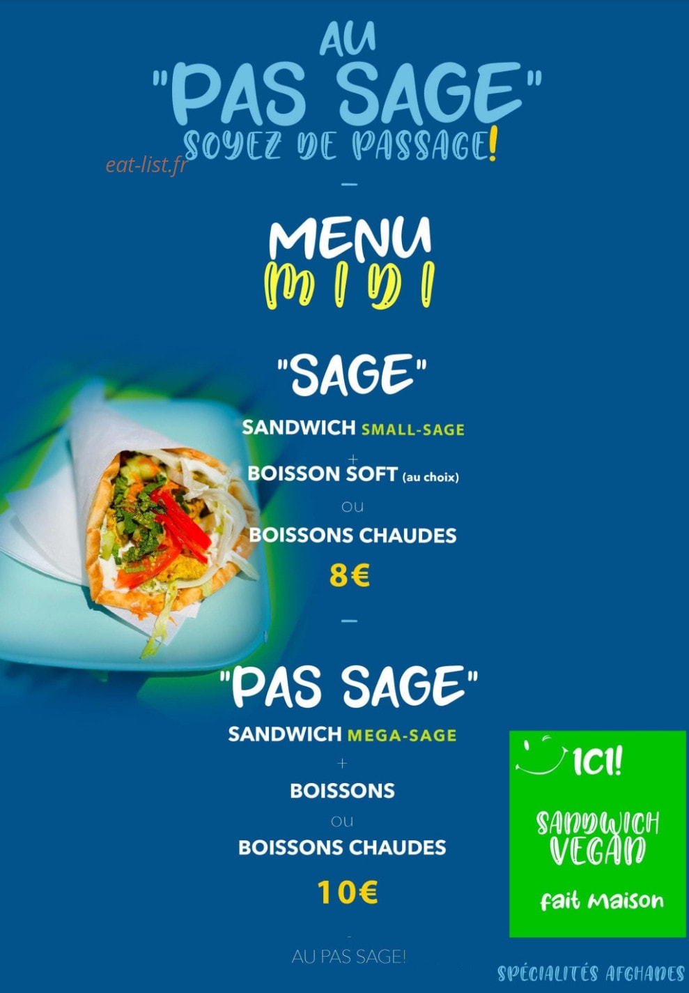 Au Pas Sage — carte page 2