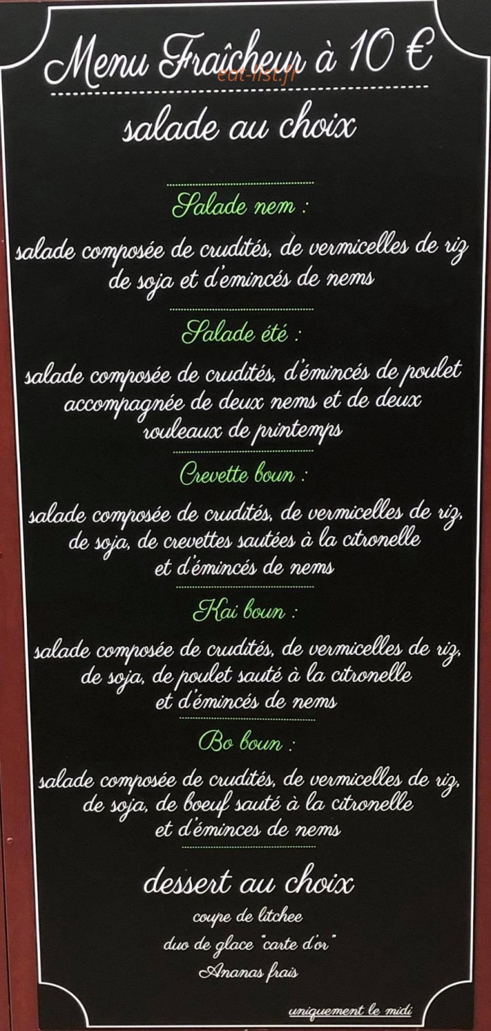 Aux Délices d'Ailleurs — carte page 2