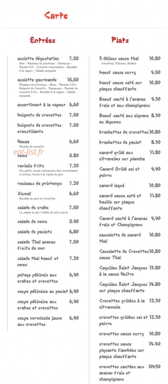 Aux Trois Eléphants — carte page 6