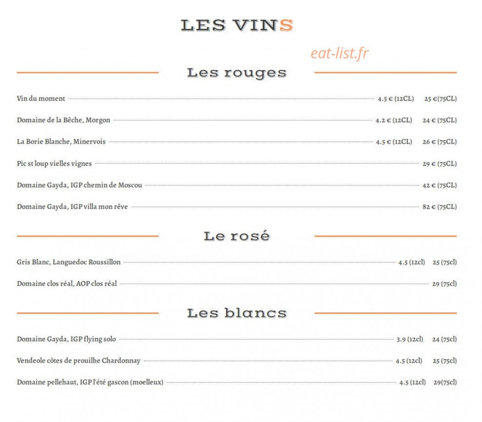 Bago's — carte page 5