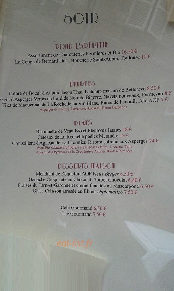 Balthazar — carte page 2