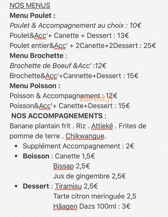 Carte et menu de Bang Bang Food à Toulouse — Les menus, les accompagnements,....