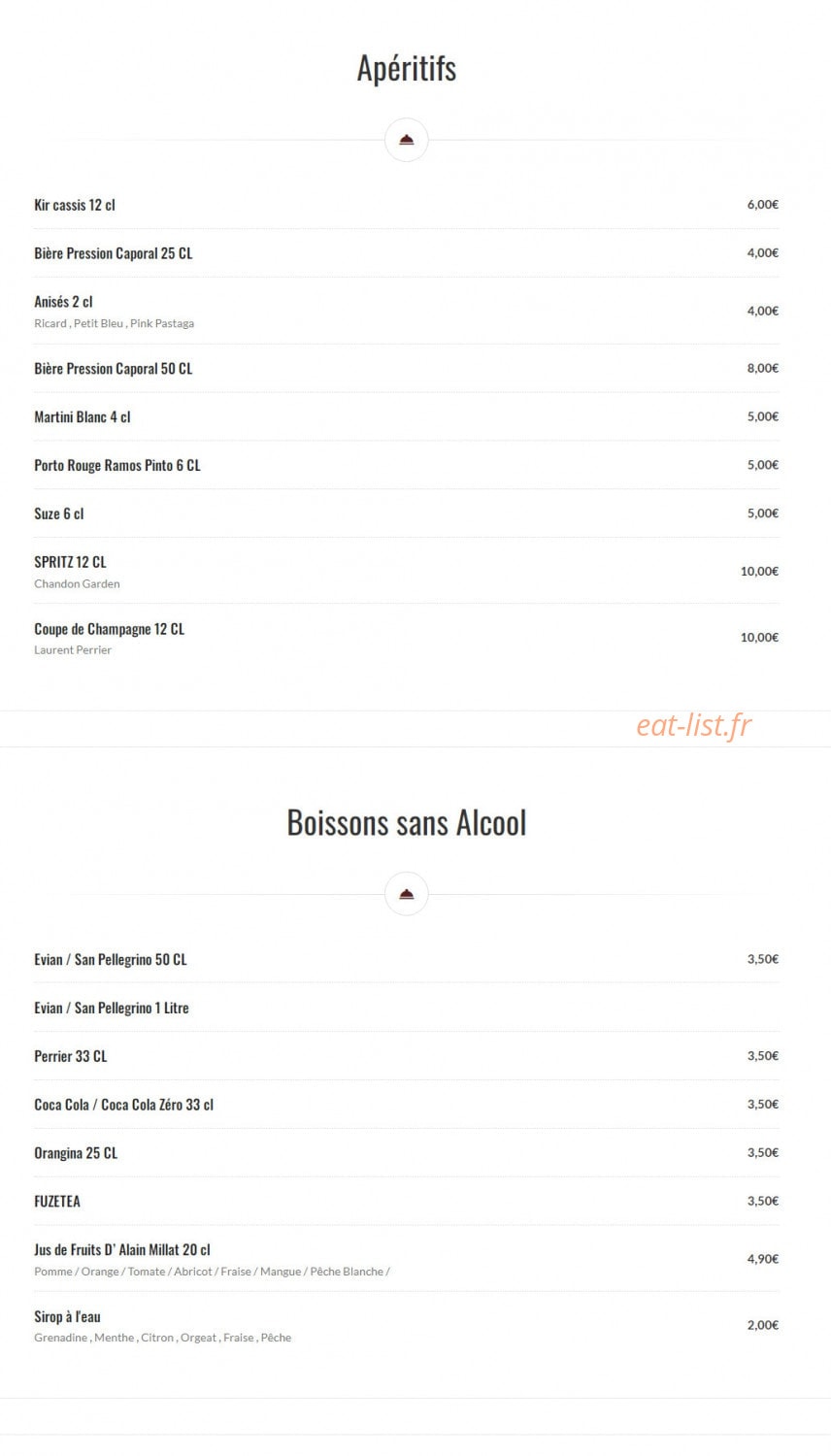 Barbaque — carte page 3