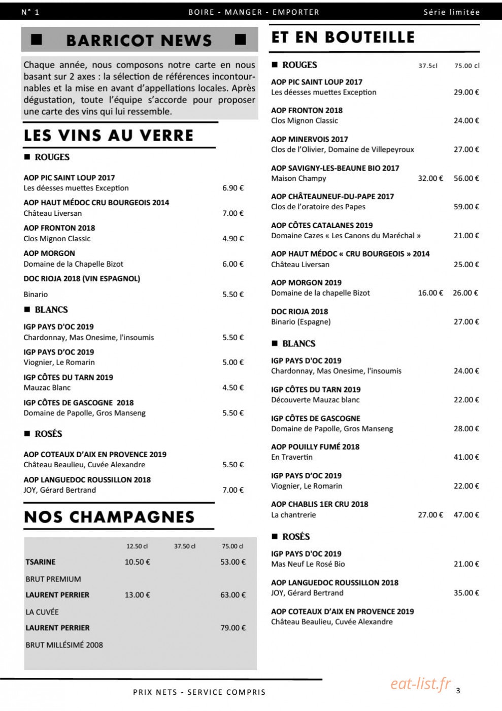 Barricot — carte page 11