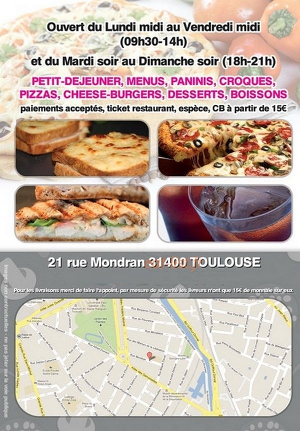 Bellissima Pizza — carte page 2
