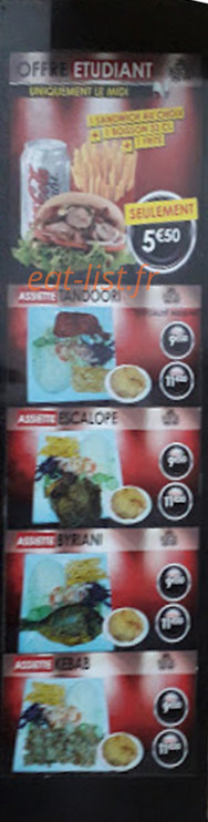 BFC Food — carte page 1