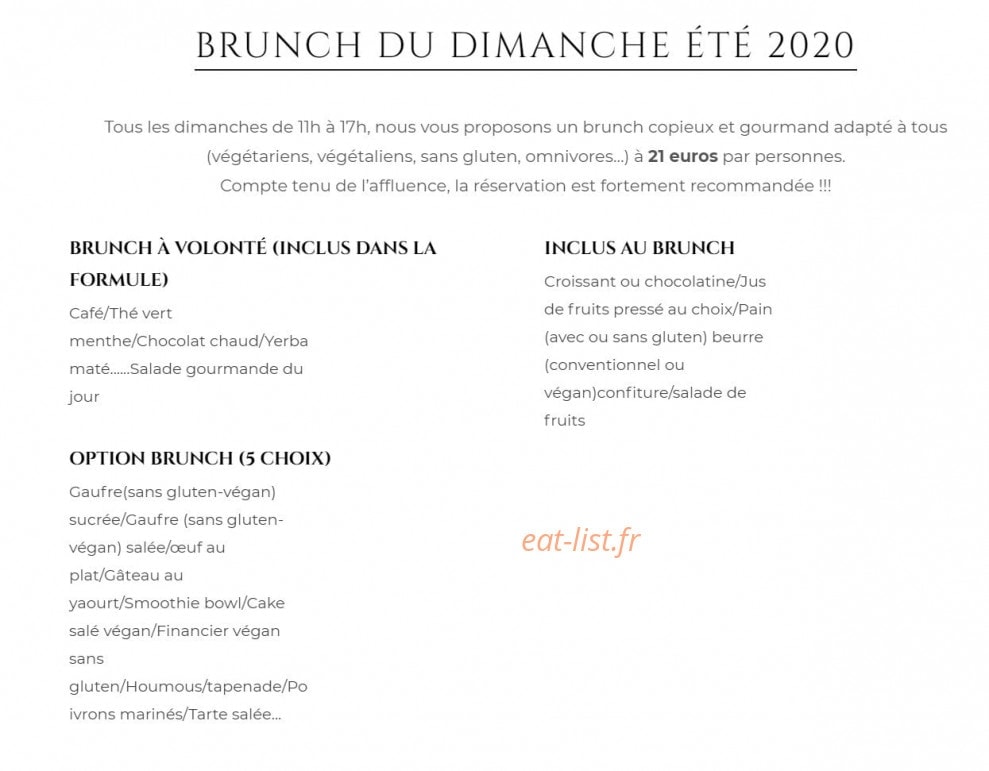 Carte et menu de Biofoodies Café à Toulouse — Brunch