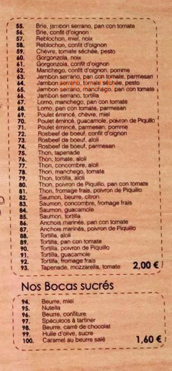 Boca — carte page 3