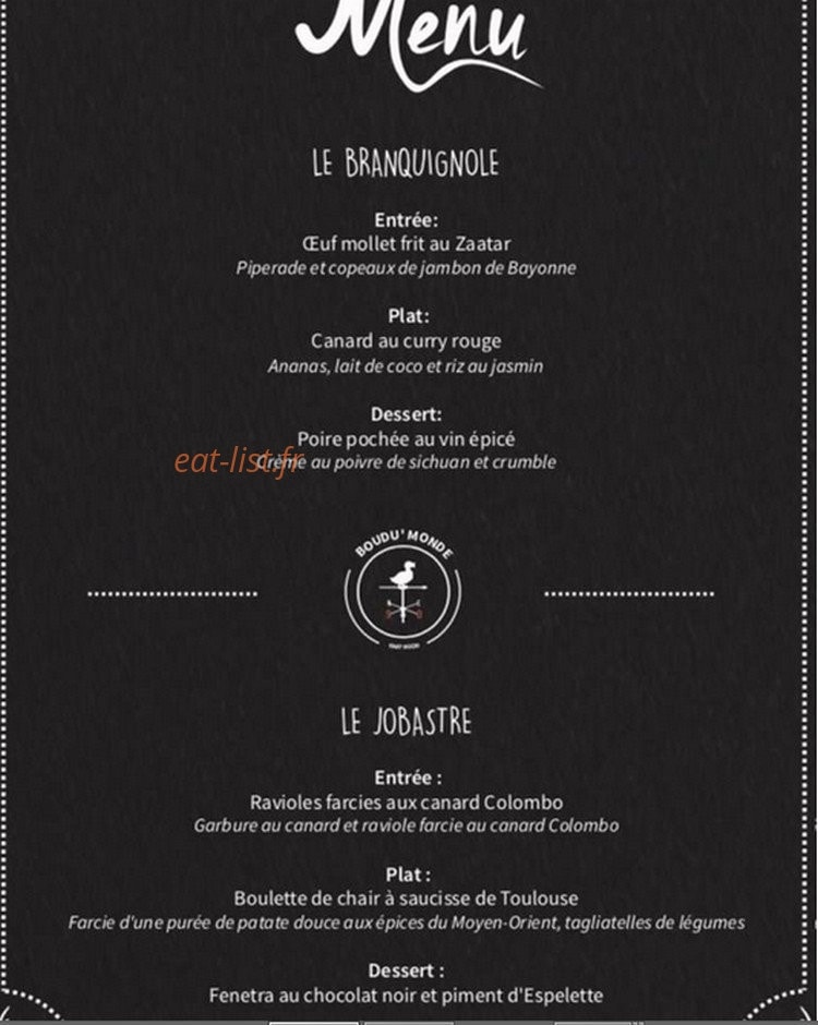Boudu'Monde — carte page 1