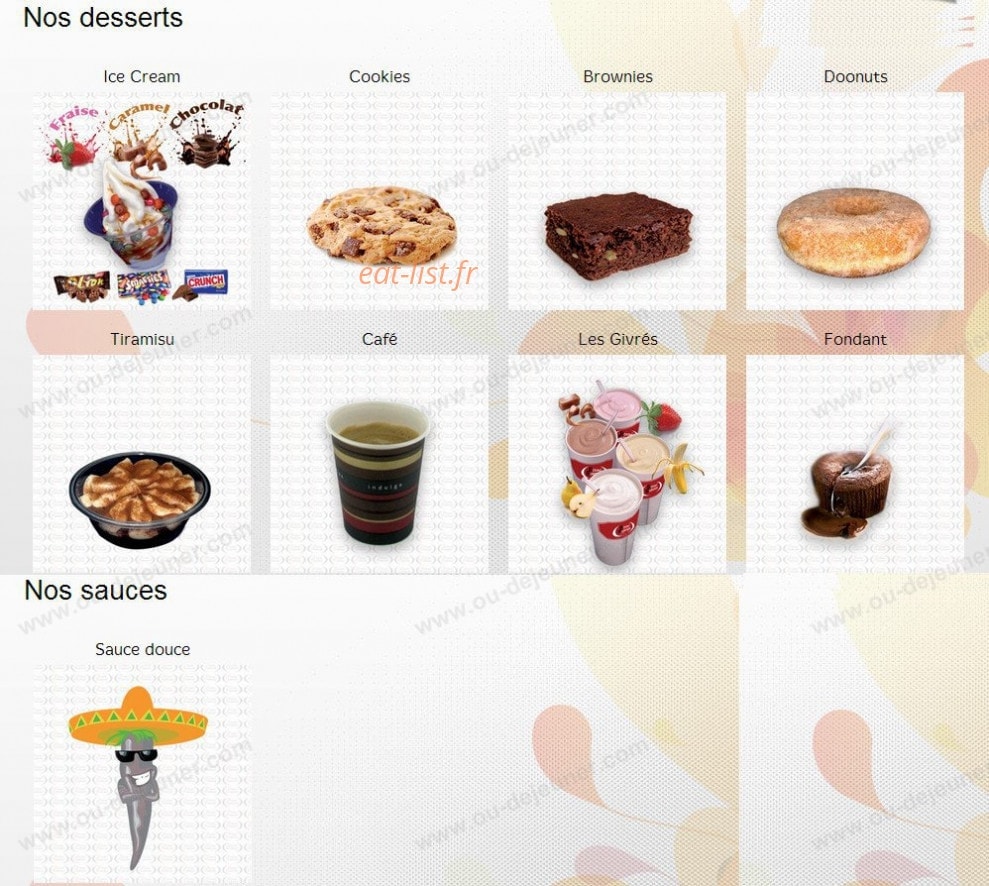 Boum Burger — carte page 4