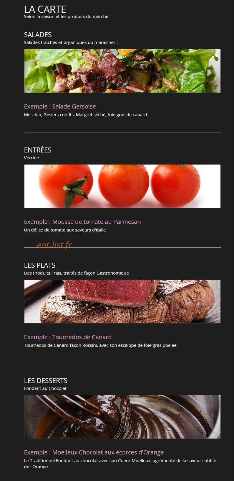 Carte et menu de Brasserie Du Faubourg Saint Simon à Toulouse — Entrées, plats, desserts,....