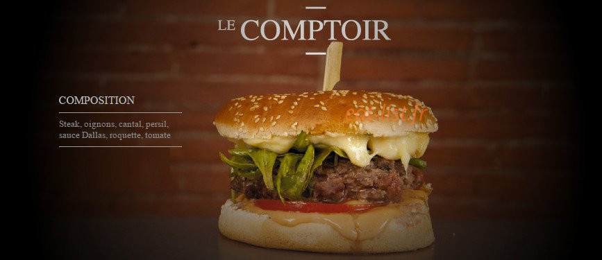 Burger a la une — carte page 1