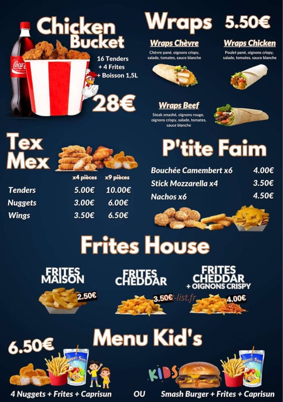 Burger House — carte page 3