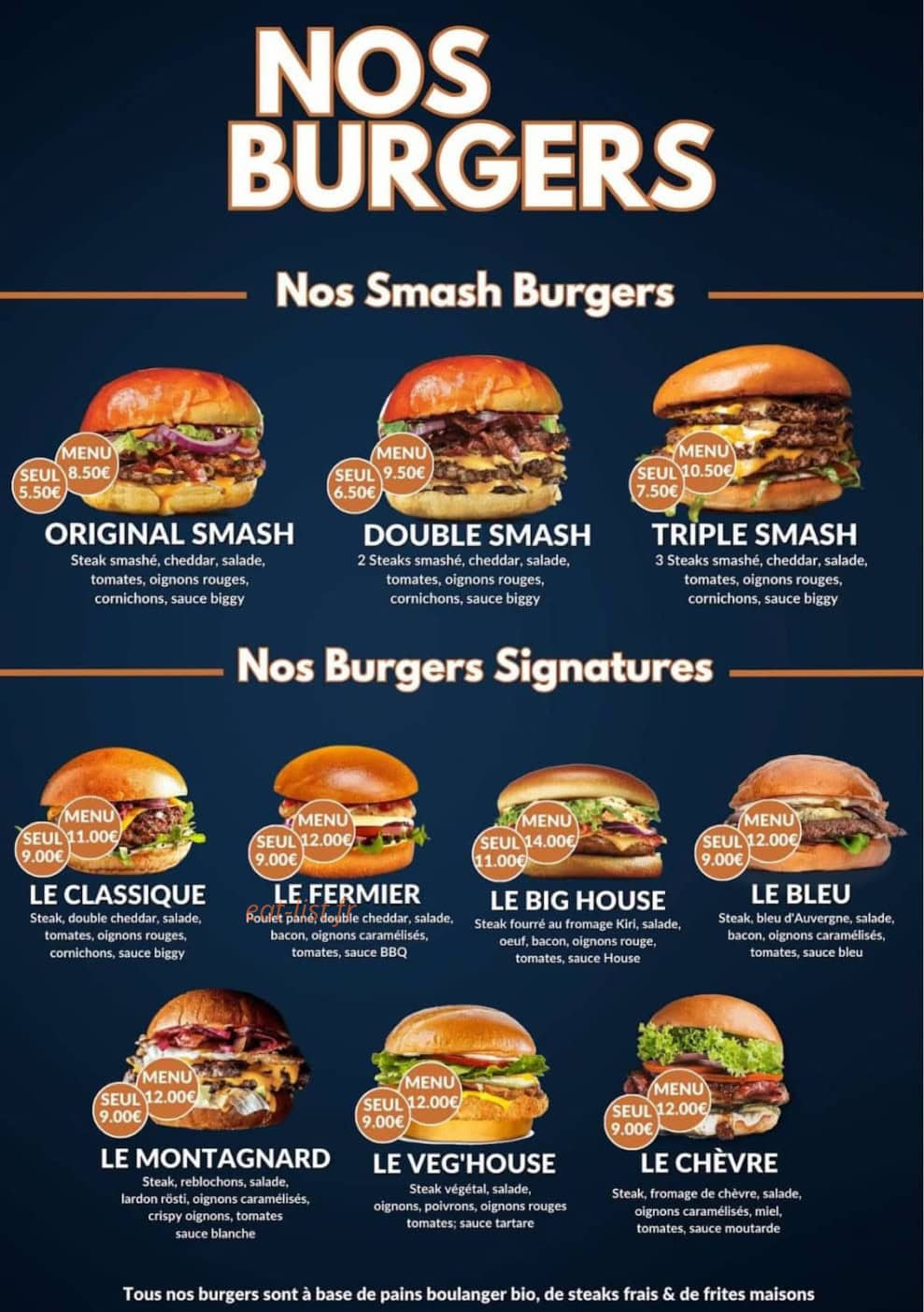 Burger House — carte page 2