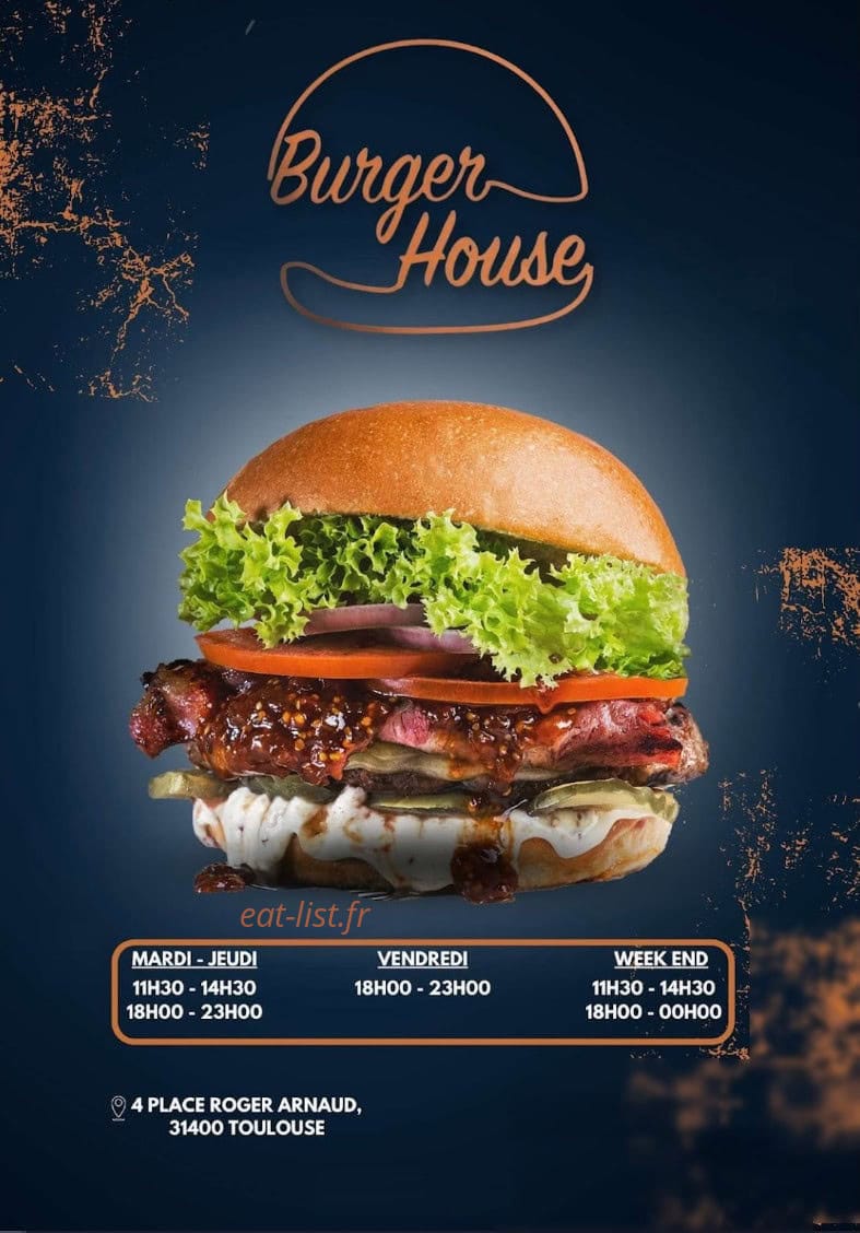 Burger House — carte page 1