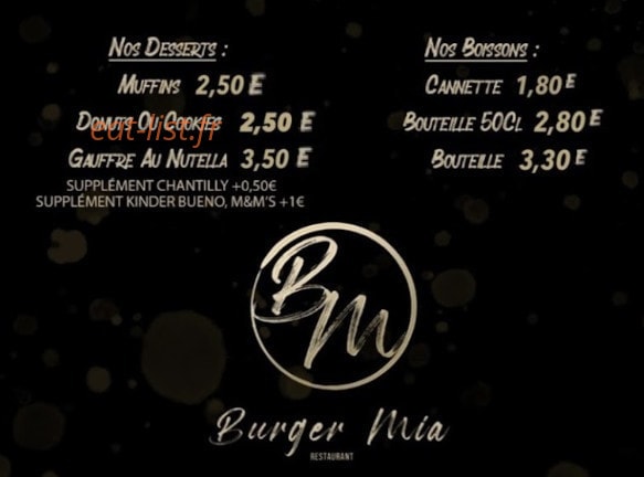 Burger'mia — carte page 4