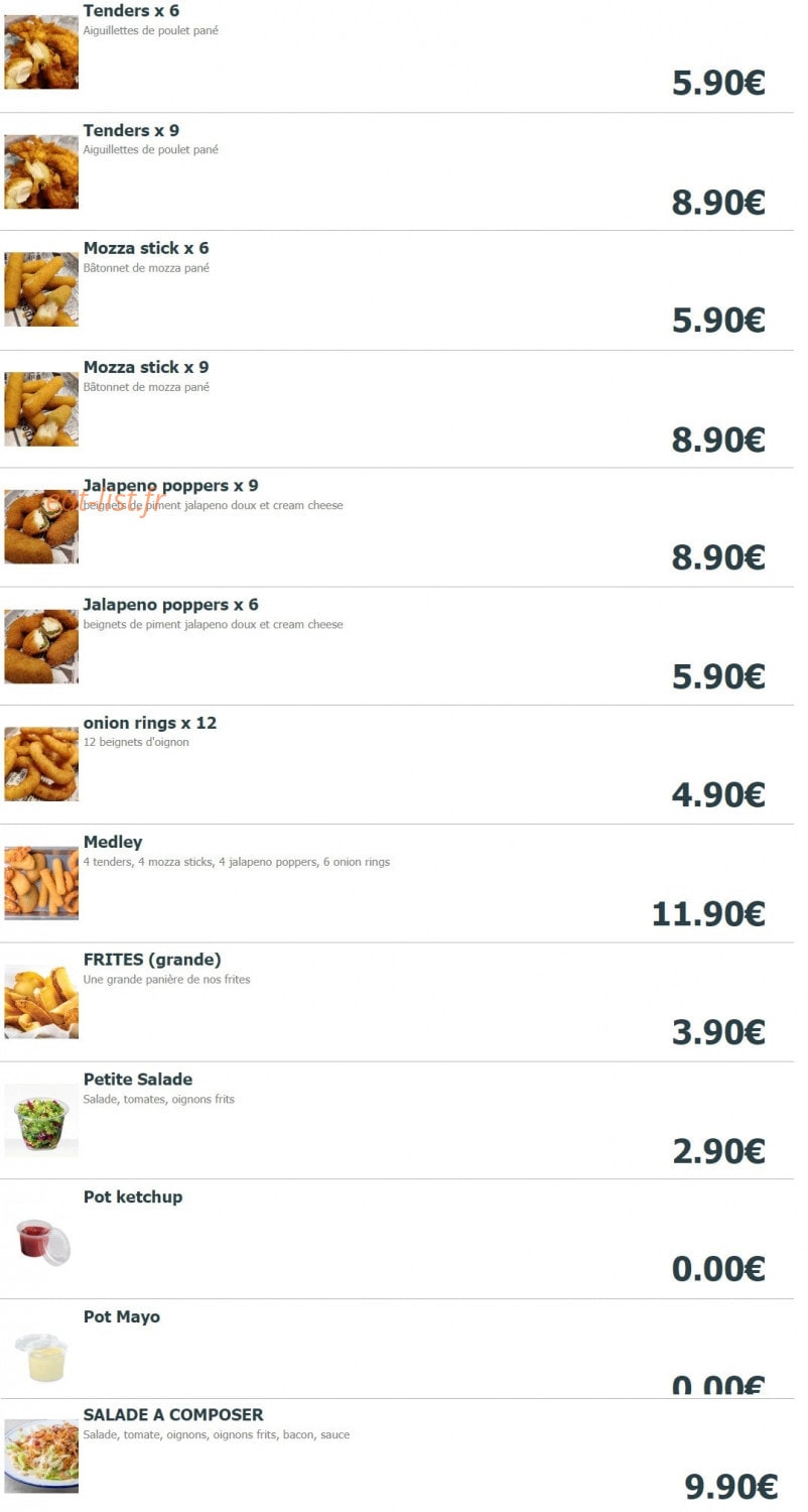 Burger'N'co — carte page 3