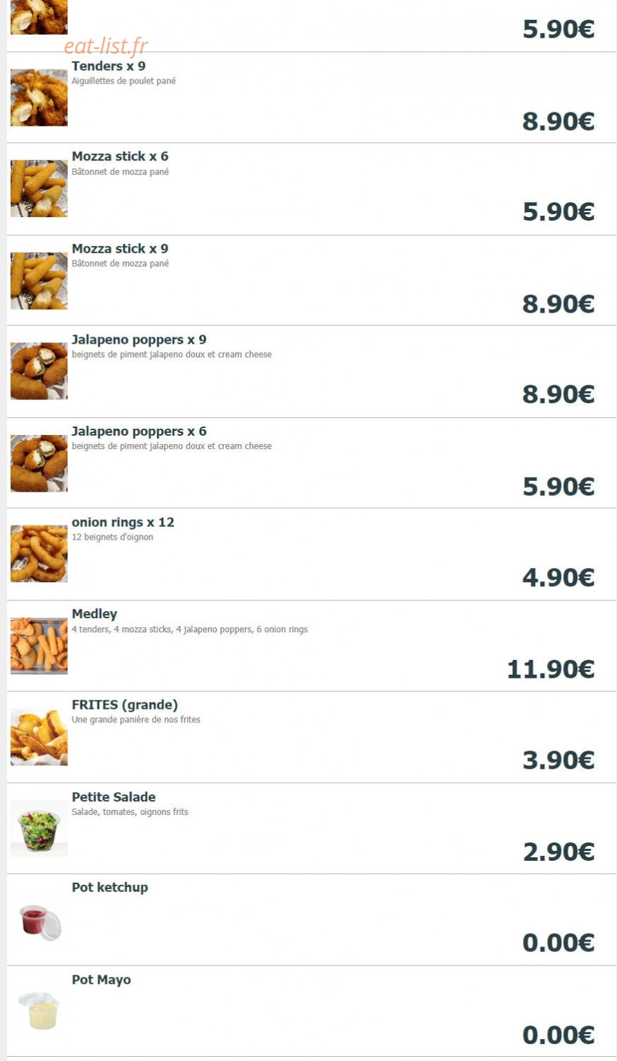 Burger'n'co — carte page 3