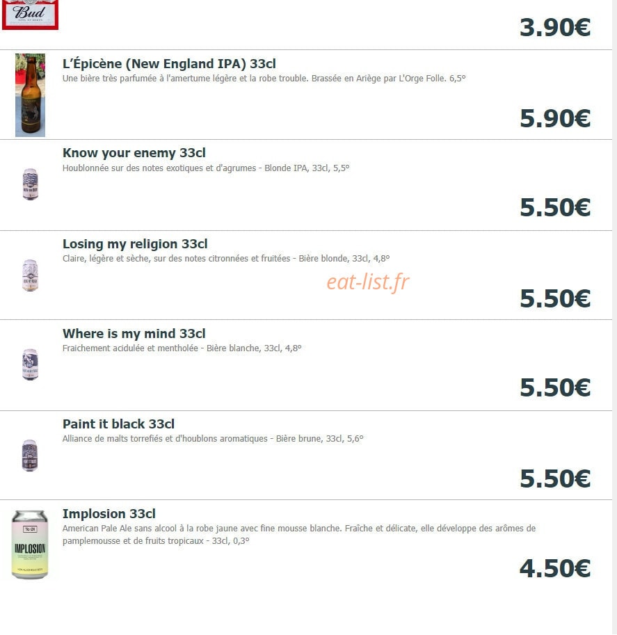 Burger'n'co — carte page 6