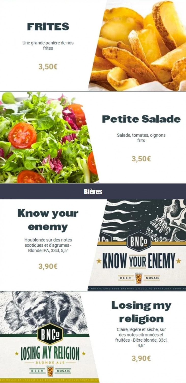 Burger'N'co — carte page 6