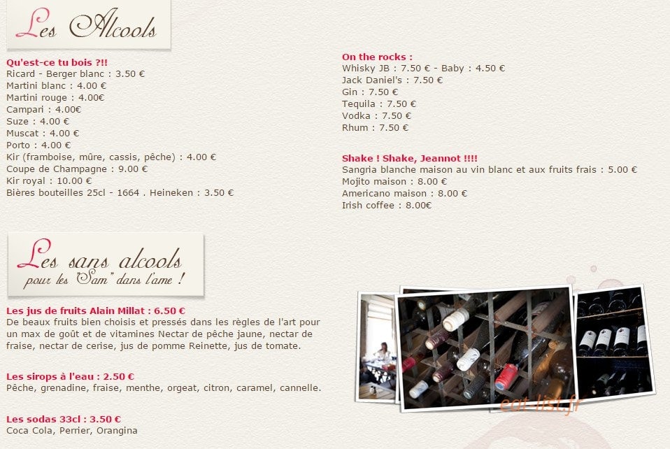 Café à la Une — carte page 5