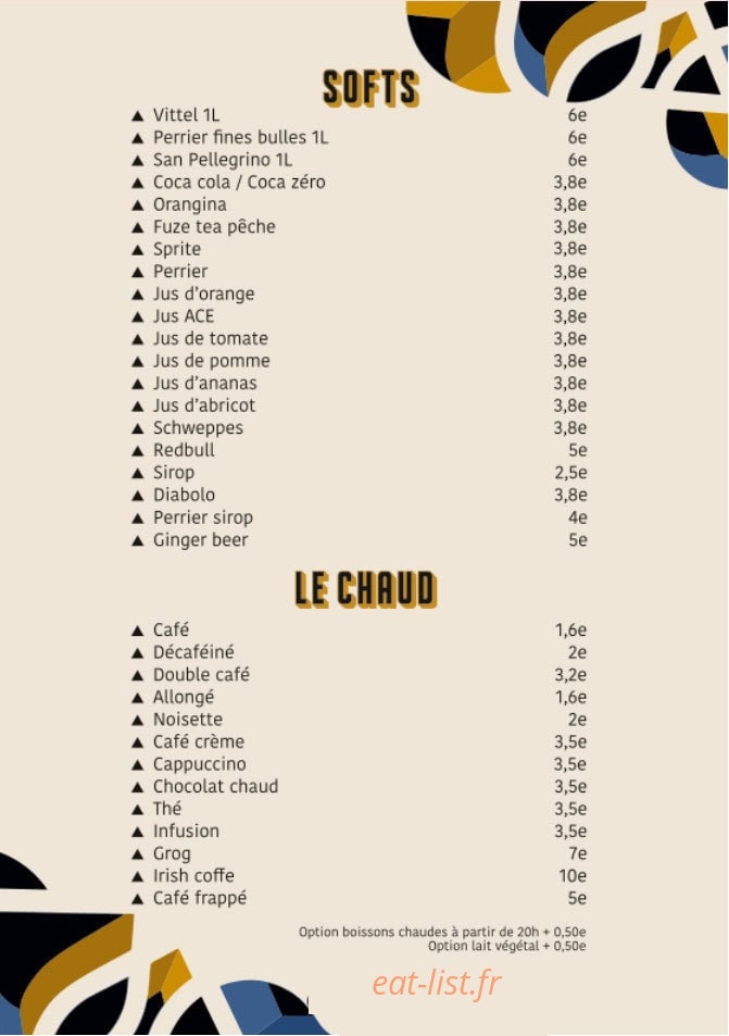 Café Triplette — carte page 4