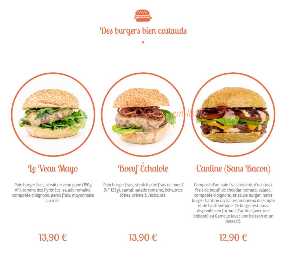 Cantine & Gamelle — carte page 5