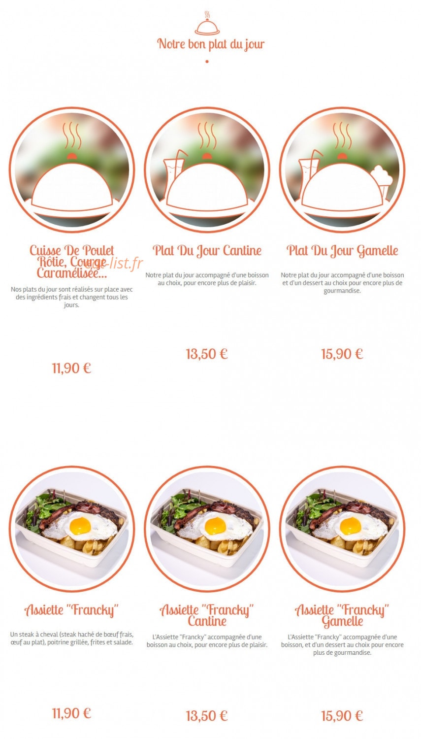 Cantine & Gamelle — carte page 3