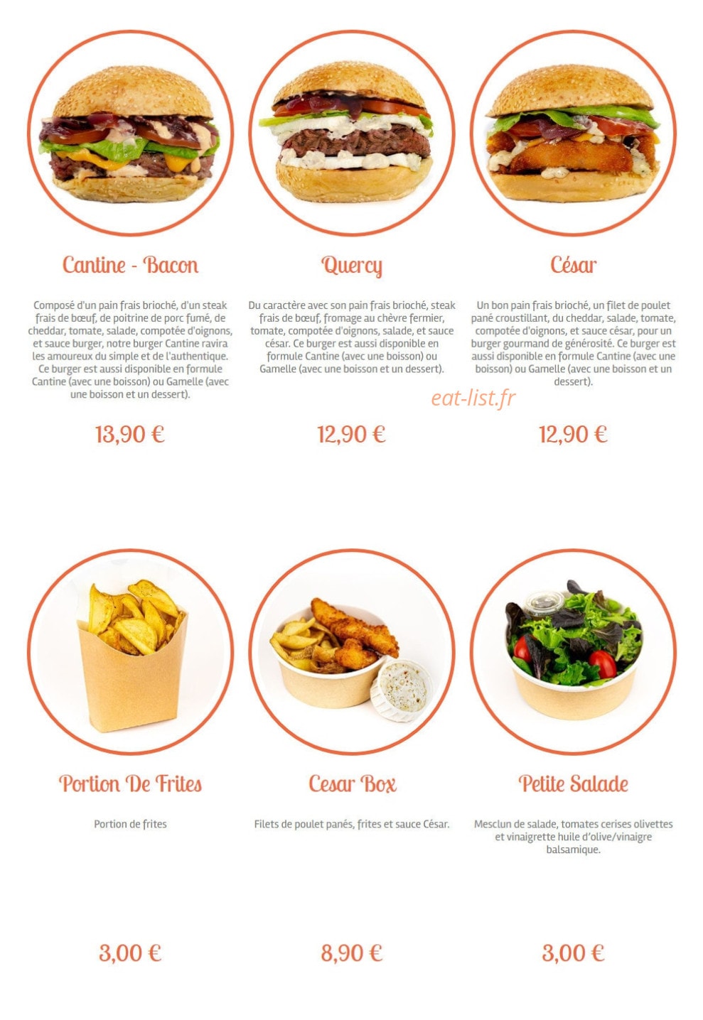 Cantine & Gamelle — carte page 6