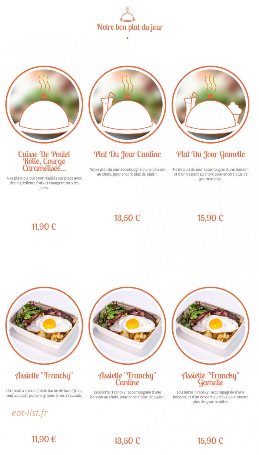 Cantine & Gamelle — carte page 3