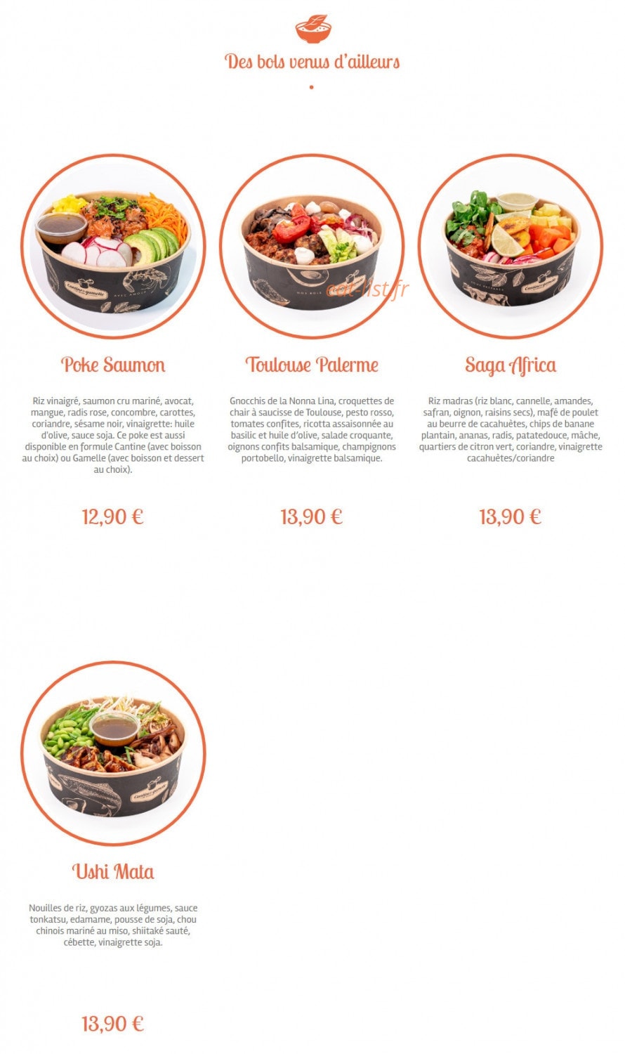 Cantine & Gamelle — carte page 7