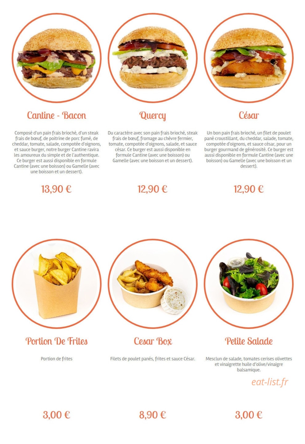 Cantine & Gamelle — carte page 6