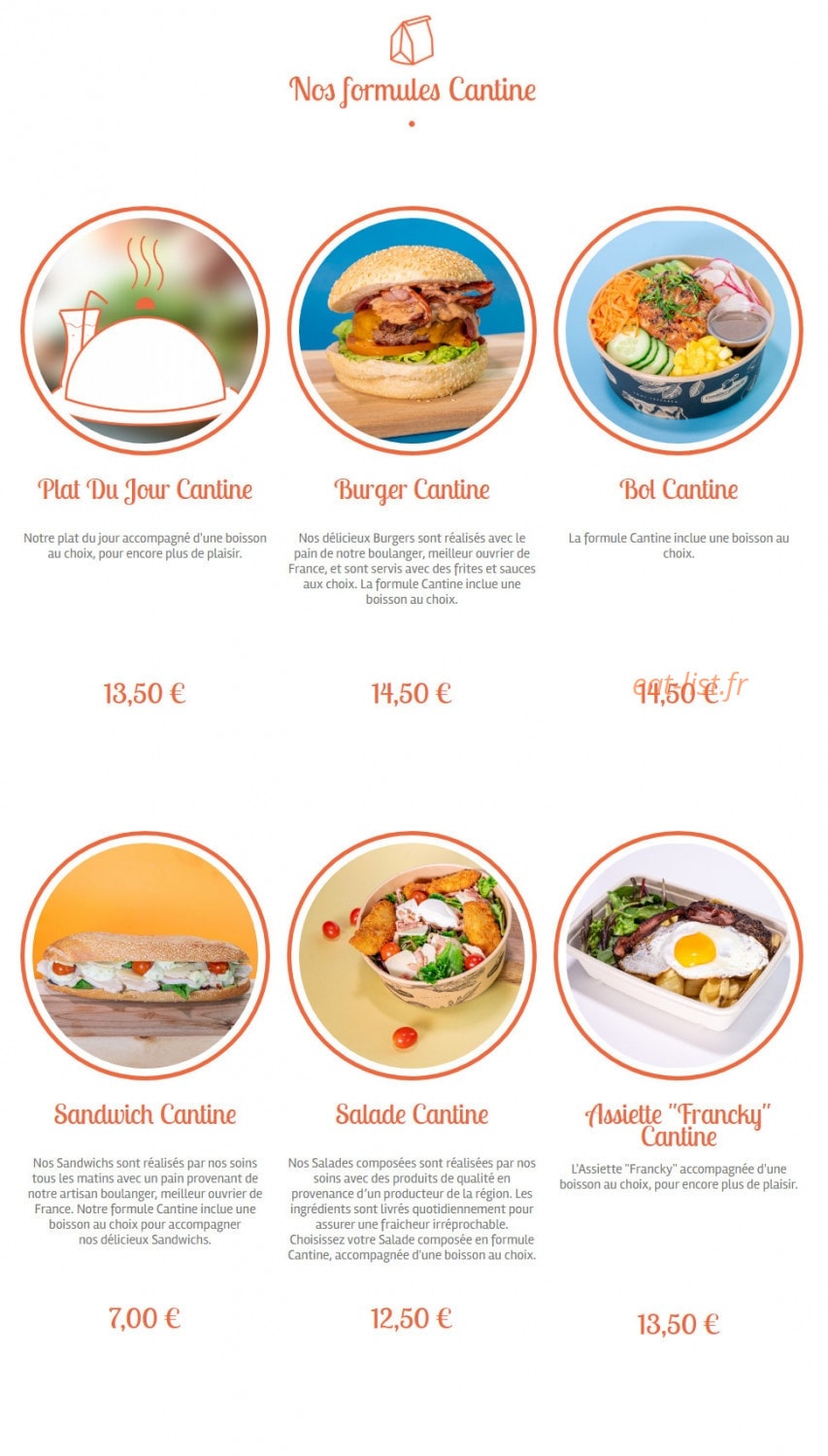 Cantine & Gamelle — carte page 1