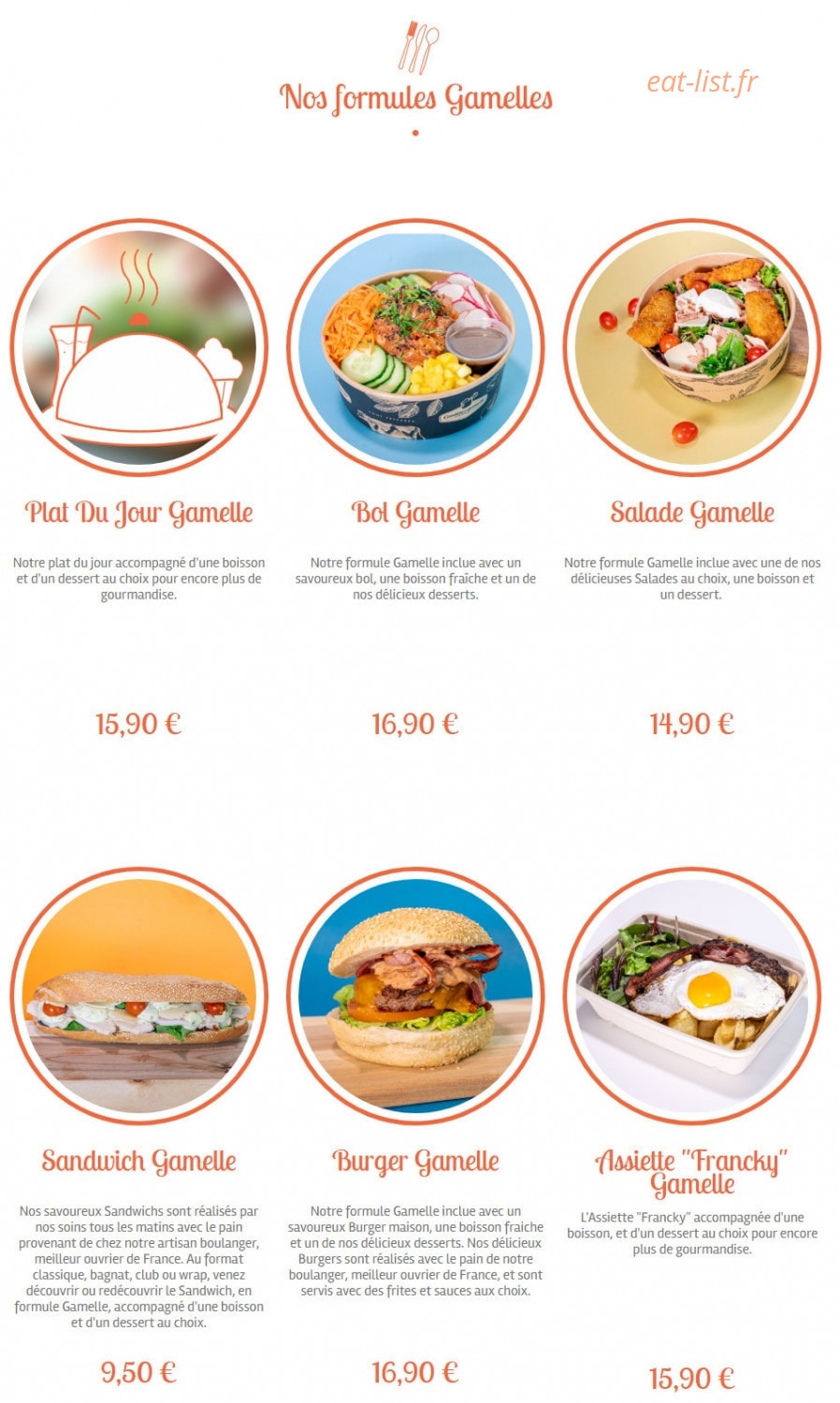 Cantine & Gamelle — carte page 2