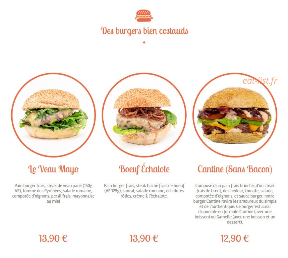 Cantine & Gamelle — carte page 5
