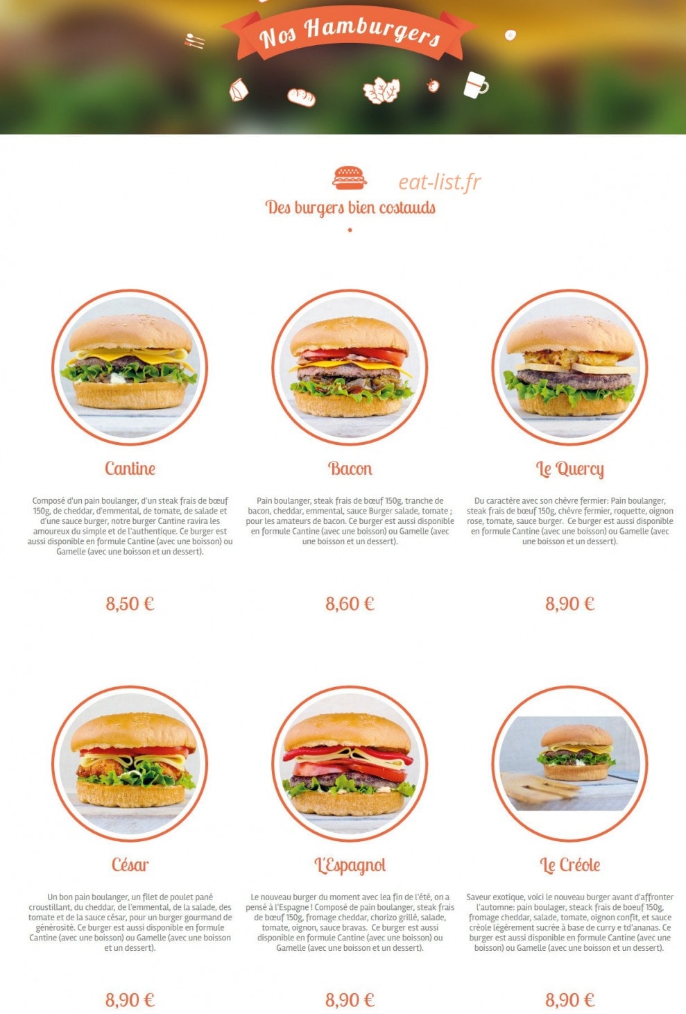 Cantine & Gamelle — carte page 3