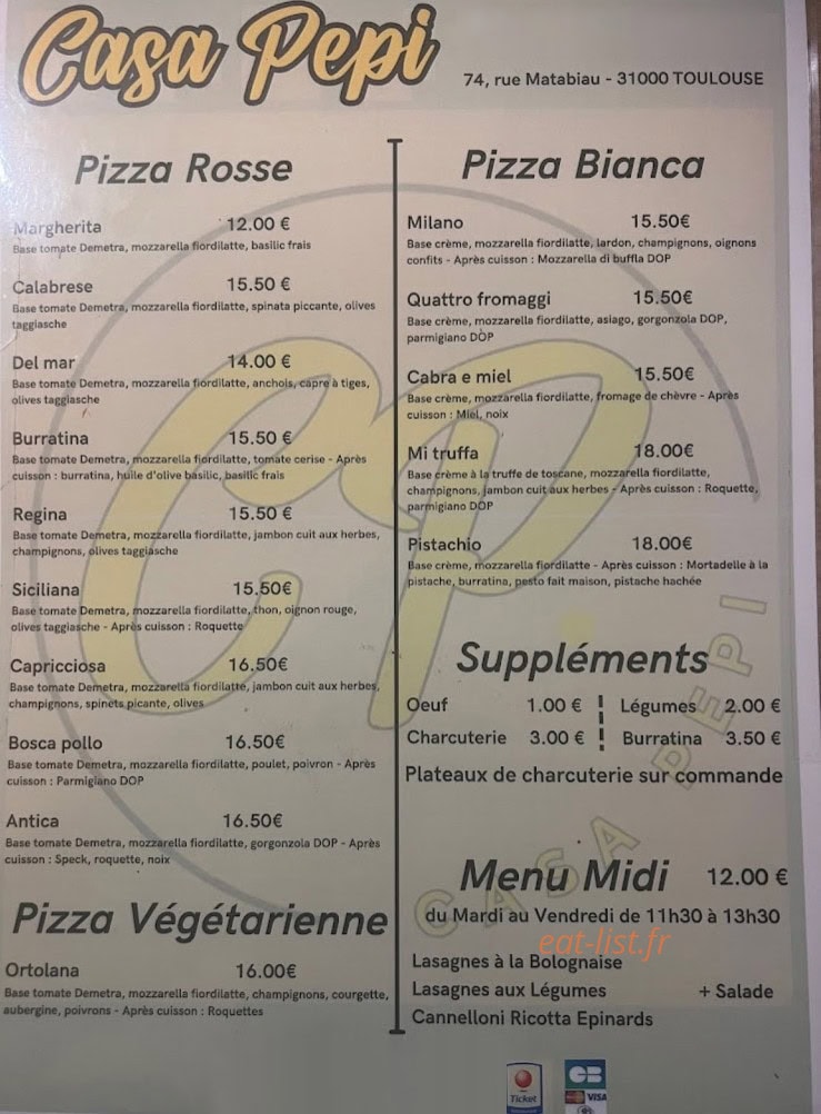 Casa Pepi — carte page 1