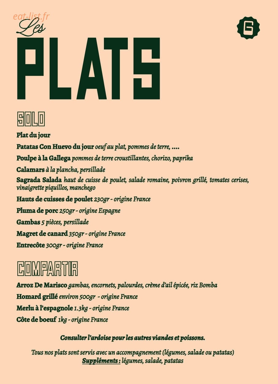 Chéri Guapo — carte page 3