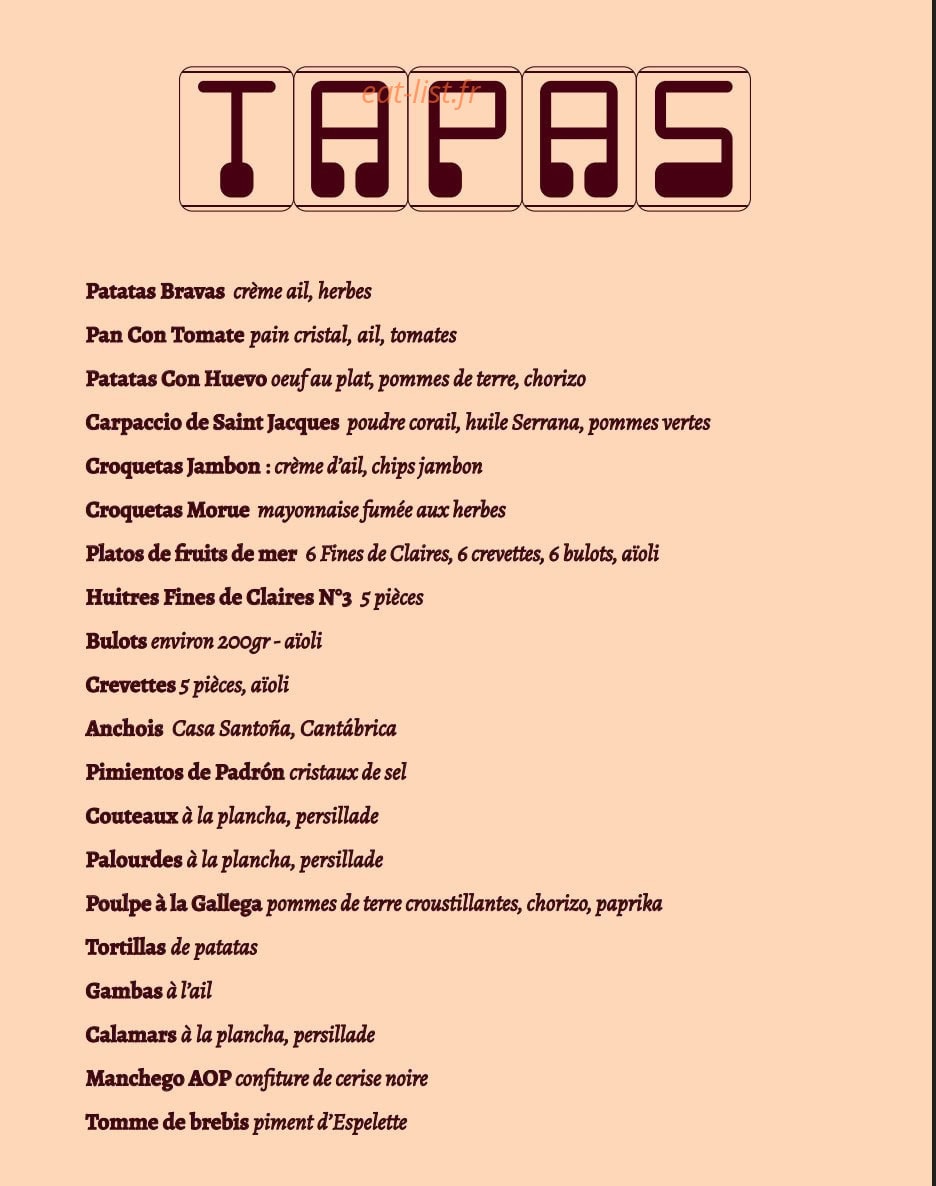 Chéri Guapo — carte page 5