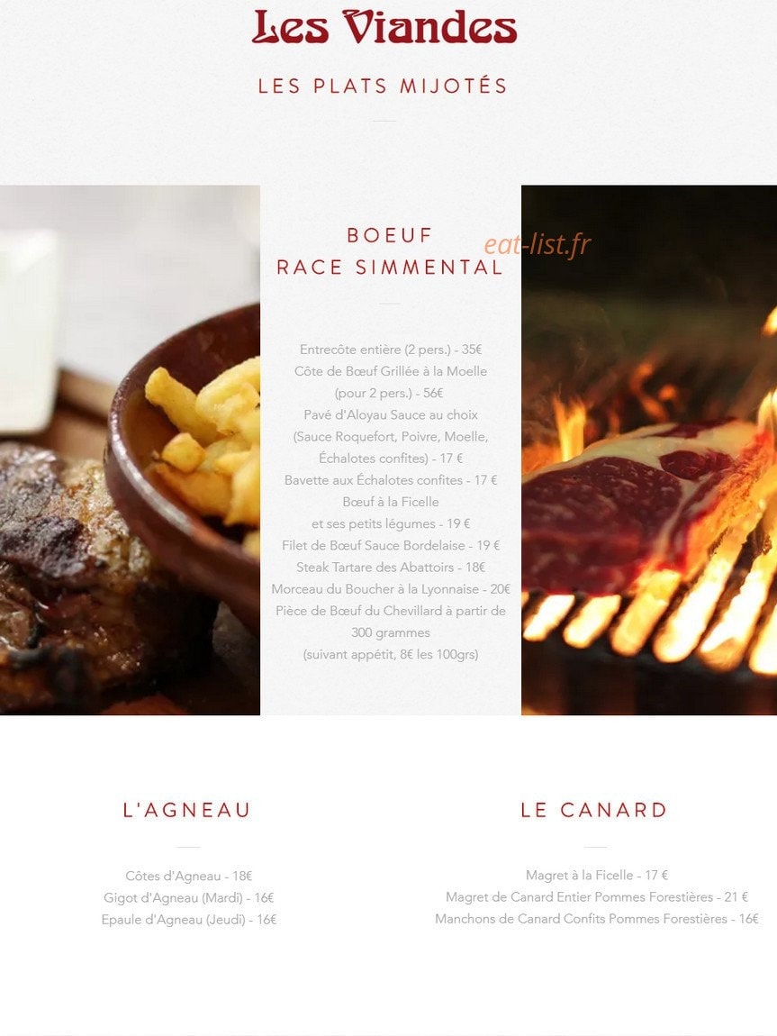 Chez Carmen — carte page 4
