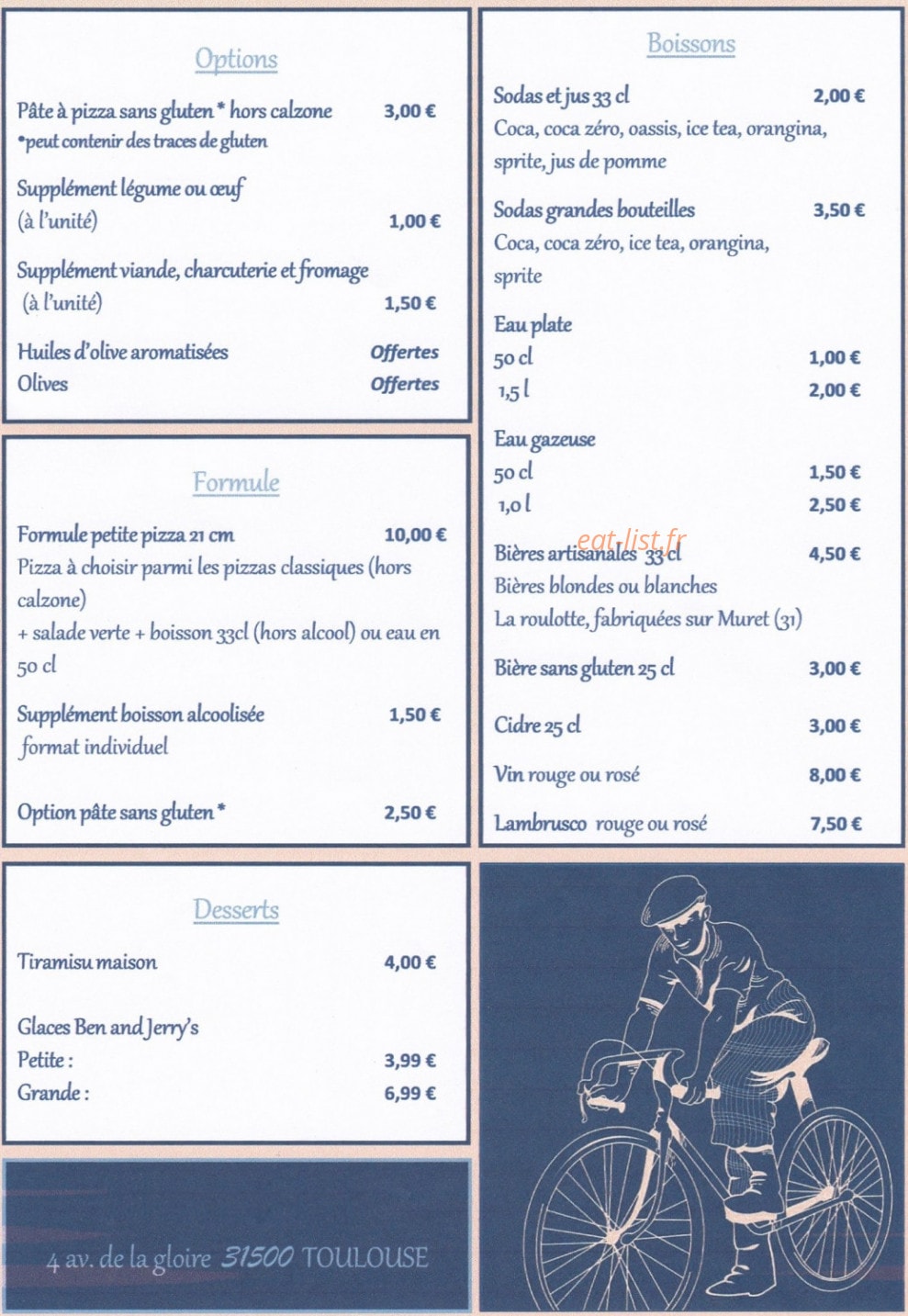 Chez Hippolyte — carte page 2