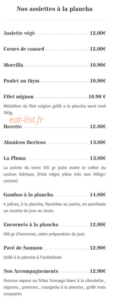 Chez Jazz — carte page 2