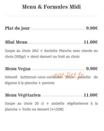 Chez Jazz — carte page 4