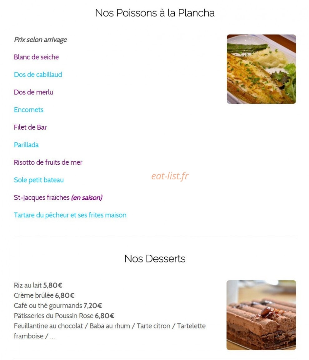 Chez Jeannot — carte page 4