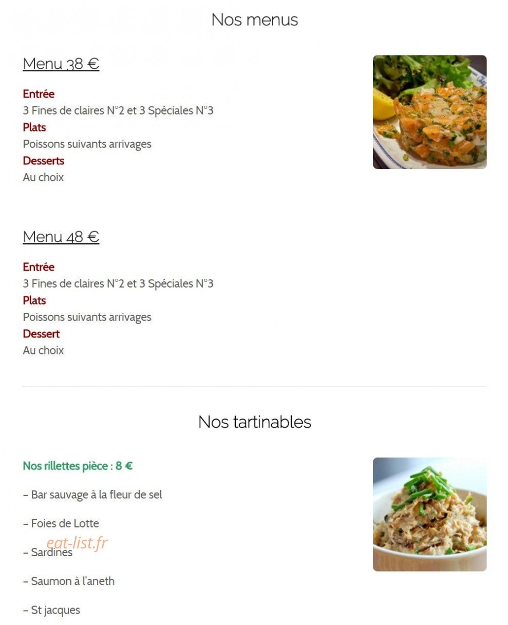 Chez Jeannot — carte page 2