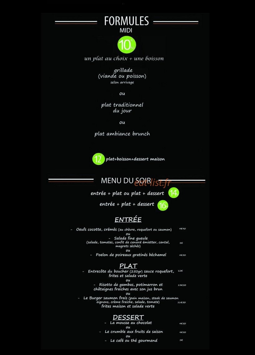 Chez Magda — carte page 3