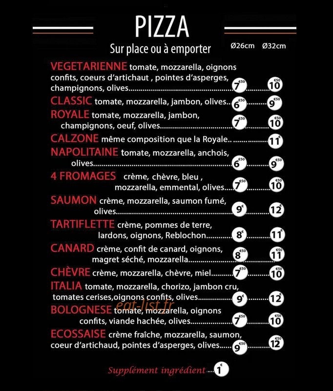 Chez Magda — carte page 1