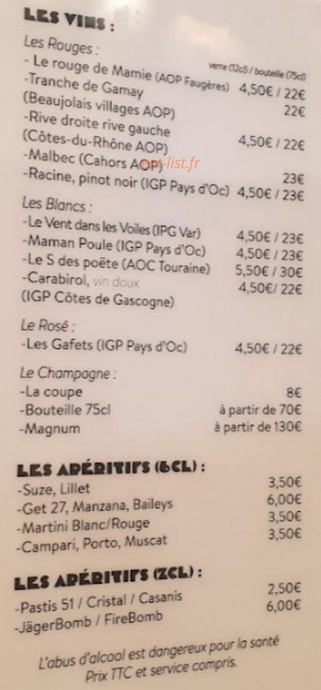 Chez Mamie — carte page 3